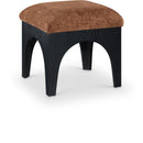  Manufacturer Color_Cognac -- Lawson Cognac Chenille Fabric Upholstered Ottoman IMAGE 1