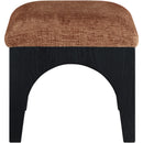  Manufacturer Color_Cognac -- Lawson Cognac Chenille Fabric Upholstered Ottoman IMAGE 3