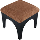  Manufacturer Color_Cognac -- Lawson Cognac Chenille Fabric Upholstered Ottoman IMAGE 4