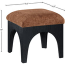  Manufacturer Color_Cognac -- Lawson Cognac Chenille Fabric Upholstered Ottoman IMAGE 6