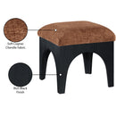  Manufacturer Color_Cognac -- Lawson Cognac Chenille Fabric Upholstered Ottoman IMAGE 7