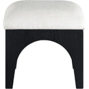  Manufacturer Color_Cream -- Lawson Cream Chenille Fabric Upholstered Ottoman IMAGE 3