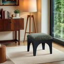  Manufacturer Color_Green -- Lawson Green Chenille Fabric Upholstered Ottoman IMAGE 2