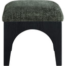  Manufacturer Color_Green -- Lawson Green Chenille Fabric Upholstered Ottoman IMAGE 3