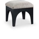  Manufacturer Color_Grey -- Lawson Grey Chenille Fabric Upholstered Ottoman IMAGE 1