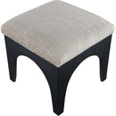  Manufacturer Color_Grey -- Lawson Grey Chenille Fabric Upholstered Ottoman IMAGE 4