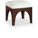  Manufacturer Color_Cream -- Lawson Cream Chenille Fabric Upholstered Ottoman IMAGE 1