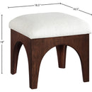  Manufacturer Color_Cream -- Lawson Cream Chenille Fabric Upholstered Ottoman IMAGE 6