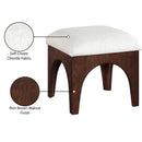  Manufacturer Color_Cream -- Lawson Cream Chenille Fabric Upholstered Ottoman IMAGE 7