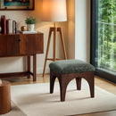  Manufacturer Color_Green -- Lawson Green Chenille Fabric Upholstered Ottoman IMAGE 2