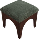  Manufacturer Color_Green -- Lawson Green Chenille Fabric Upholstered Ottoman IMAGE 4