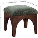  Manufacturer Color_Green -- Lawson Green Chenille Fabric Upholstered Ottoman IMAGE 6