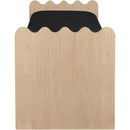  Color_Black -- Meridian Sonia Velour Fur Fabric Upholstered Bench IMAGE 4
