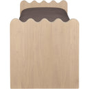  Color_Brown -- Sonia Brown Velour Fur Fabric Upholstered Bench IMAGE 4