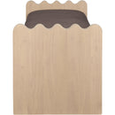 Meridian Sonia Brown Velour Fur Fabric Bench IMAGE 4