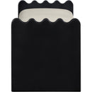  Color_Cream -- Sonia Cream Velour Fur Fabric Upholstered Bench IMAGE 4