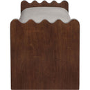  Color_Beige -- Meridian Sonia Velour Fur Fabric Upholstered Bench IMAGE 4