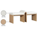  Color_Cream -- Delphine Cream Vegan Leather Upholstered Bench IMAGE 8