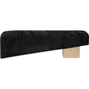  Color_Black -- Meridian Alora Fabric Upholstered Bench IMAGE 3