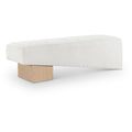  Color_Cream -- Alora Cream Fabric Upholstered Bench IMAGE 1