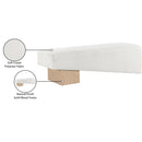  Color_Cream -- Alora Cream Fabric Upholstered Bench IMAGE 9
