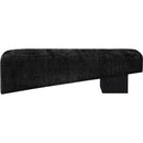  Color_Black -- Meridian Alora Fabric Upholstered Bench IMAGE 3