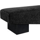  Color_Black -- Meridian Alora Fabric Upholstered Bench IMAGE 5