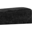  Color_Black -- Meridian Alora Fabric Upholstered Bench IMAGE 6
