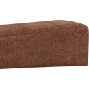  Color_Cognac -- Alora Cognac Fabric Upholstered Bench IMAGE 6