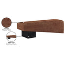 Meridian Alora Cognac Fabric Bench IMAGE 9