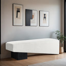 Color_Cream -- Alora Cream Fabric Upholstered Bench IMAGE 2