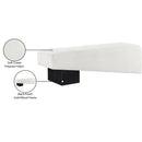 Meridian Alora Cream Fabric Bench IMAGE 9
