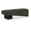  Color_Green -- Alora Green Fabric Upholstered Bench IMAGE 1