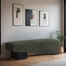  Color_Green -- Alora Green Fabric Upholstered Bench IMAGE 2