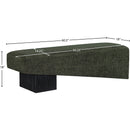  Color_Green -- Alora Green Fabric Upholstered Bench IMAGE 8