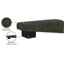  Color_Green -- Alora Green Fabric Upholstered Bench IMAGE 9