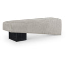  Color_Grey -- Alora Grey Fabric Upholstered Bench IMAGE 1