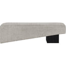 Meridian Alora Grey Fabric Bench IMAGE 3