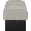  Color_Grey -- Alora Grey Fabric Upholstered Bench IMAGE 4