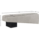  Color_Grey -- Alora Grey Fabric Upholstered Bench IMAGE 8