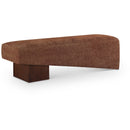  Color_Cognac -- Meridian Alora Fabric Upholstered Bench IMAGE 1