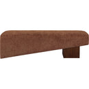  Color_Cognac -- Meridian Alora Fabric Upholstered Bench IMAGE 3