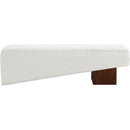  Color_Cream -- Alora Cream Fabric Upholstered Bench IMAGE 3