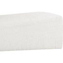 Meridian Alora Cream Fabric Bench IMAGE 6