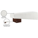  Color_Cream -- Alora Cream Fabric Upholstered Bench IMAGE 9