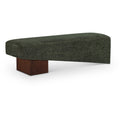  Color_Green -- Alora Green Fabric Upholstered Bench IMAGE 1