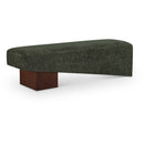  Color_Green -- Alora Green Fabric Upholstered Bench IMAGE 1