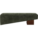  Color_Green -- Alora Green Fabric Upholstered Bench IMAGE 3