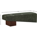  Color_Green -- Alora Green Fabric Upholstered Bench IMAGE 8