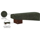  Color_Green -- Alora Green Fabric Upholstered Bench IMAGE 9